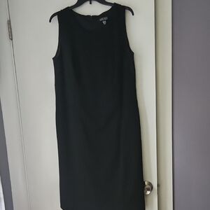 Kasper Elegant Black Midi Dress